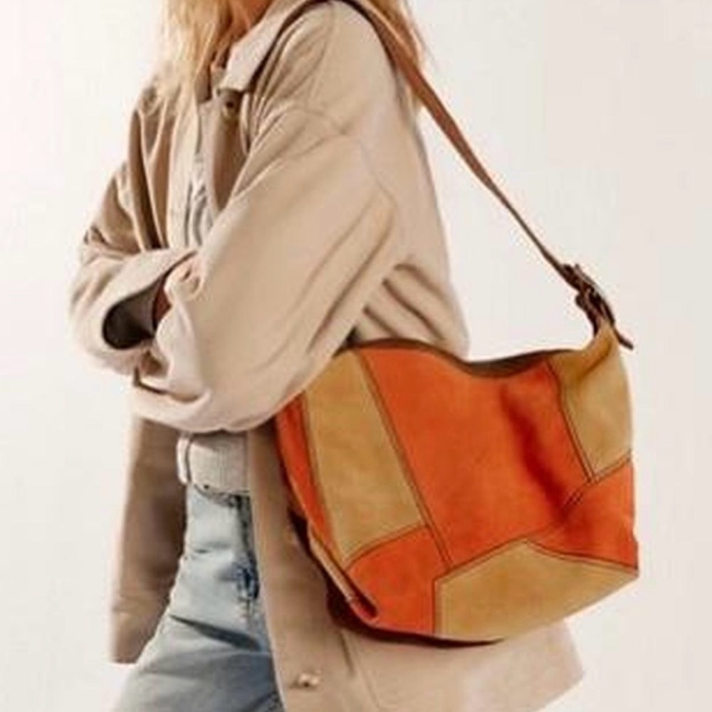 Free People Montage Suede Shoulder Bag